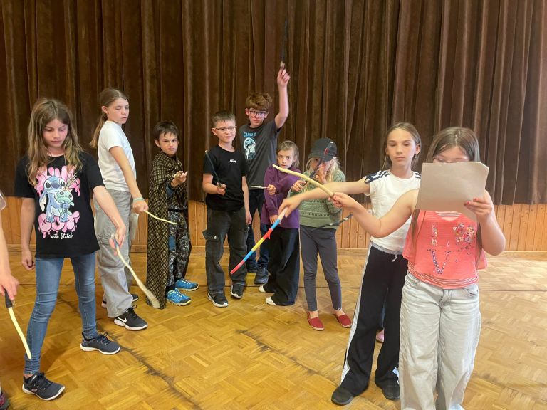 Probe "Das Geheimnis des verbotenen Westflügels", OVIGO Theater