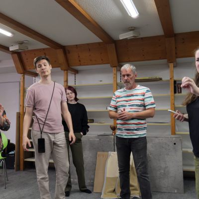 OVIGO Theater, Kalter weißer Mann, Probe